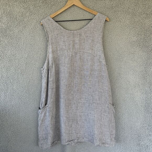 Flax Gray Sleeveless Tank Top Boxy Style - Picture 6 of 10